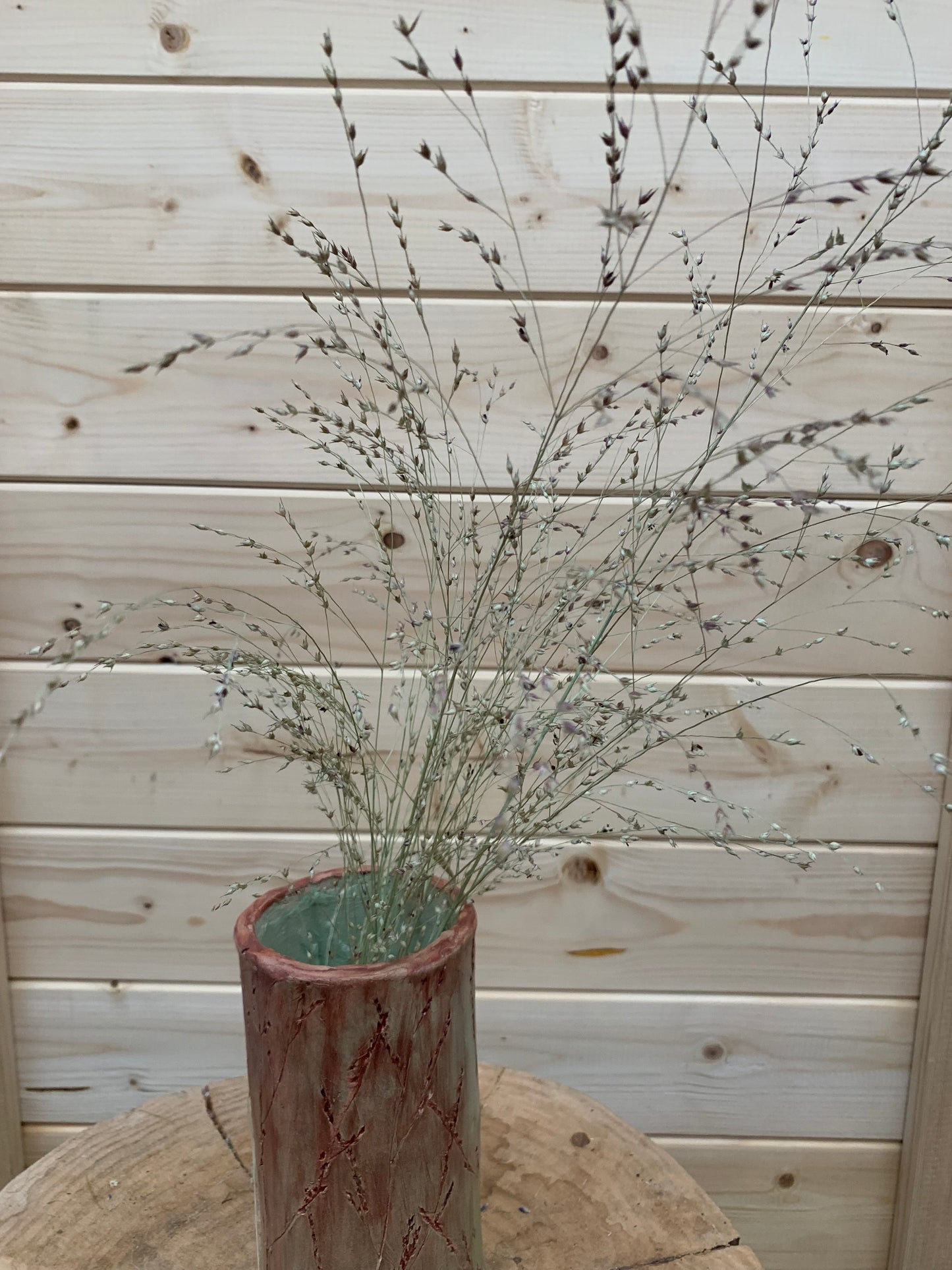 Panicum Vase / Homemade Pottery Vase / Original Studio Pottery Vase