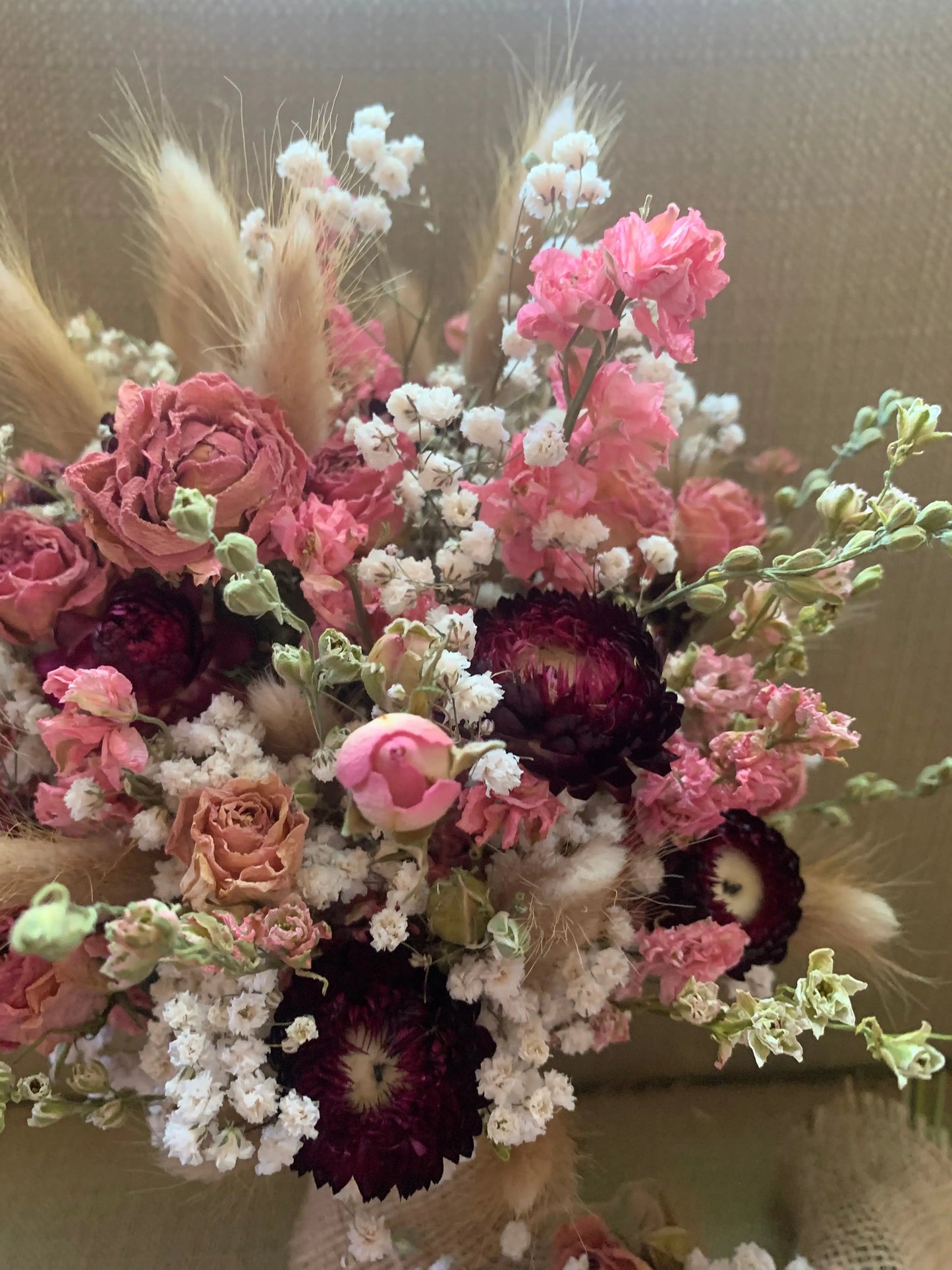 Gypsophila, Larkspur and Rose Bouquet image 3