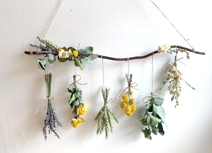 Dried & Wild Letterbox Wall Hanging Yellow image 0