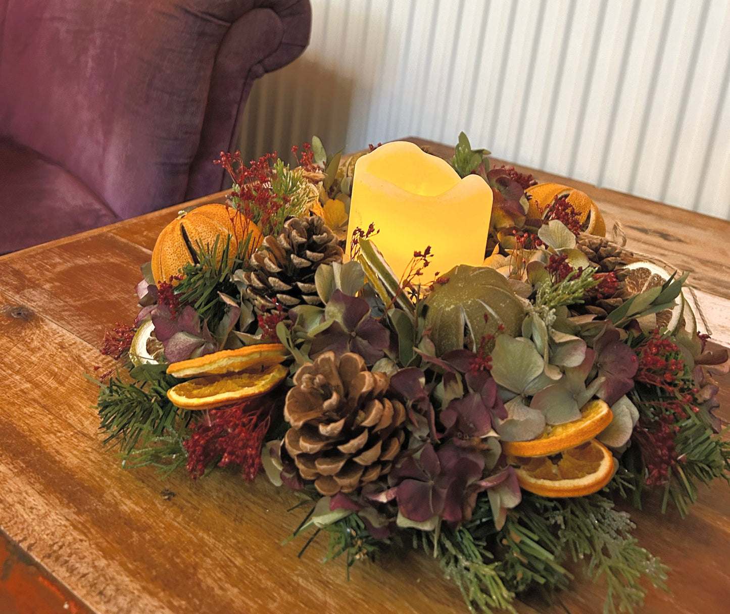 Christmas Dried Flower Table Decoration image 3