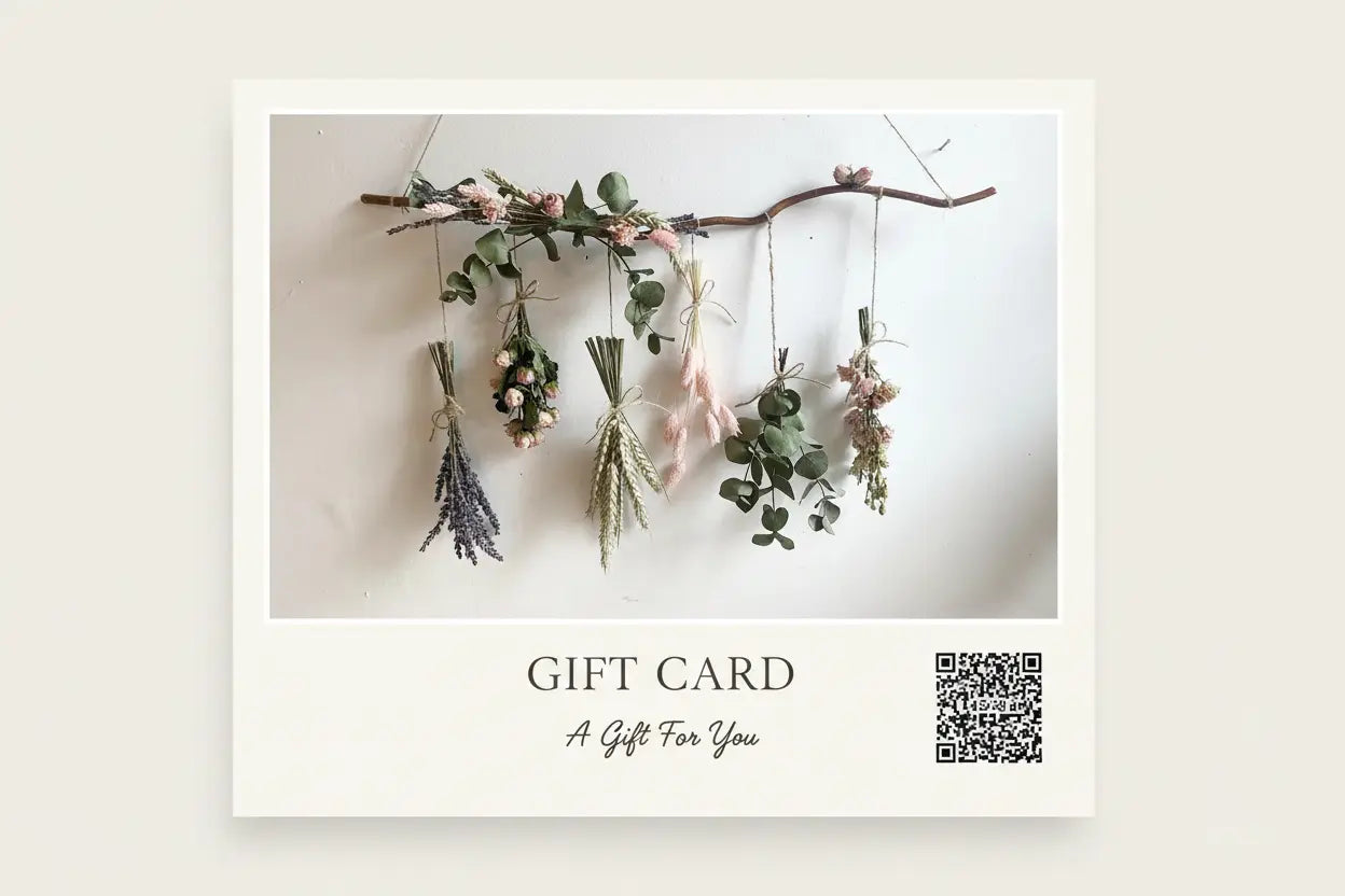 Pink Dried Flower Wall Hanging