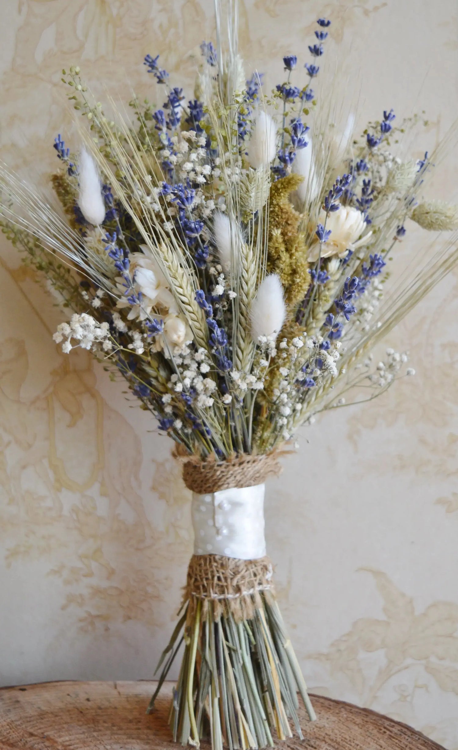 Natural & Gypsophila - The Dried Flower Shop