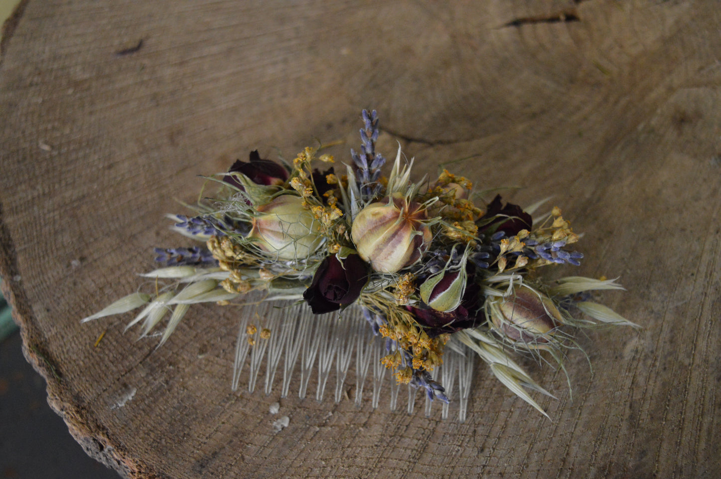 Warm Winter Dried Flower Comb image 1