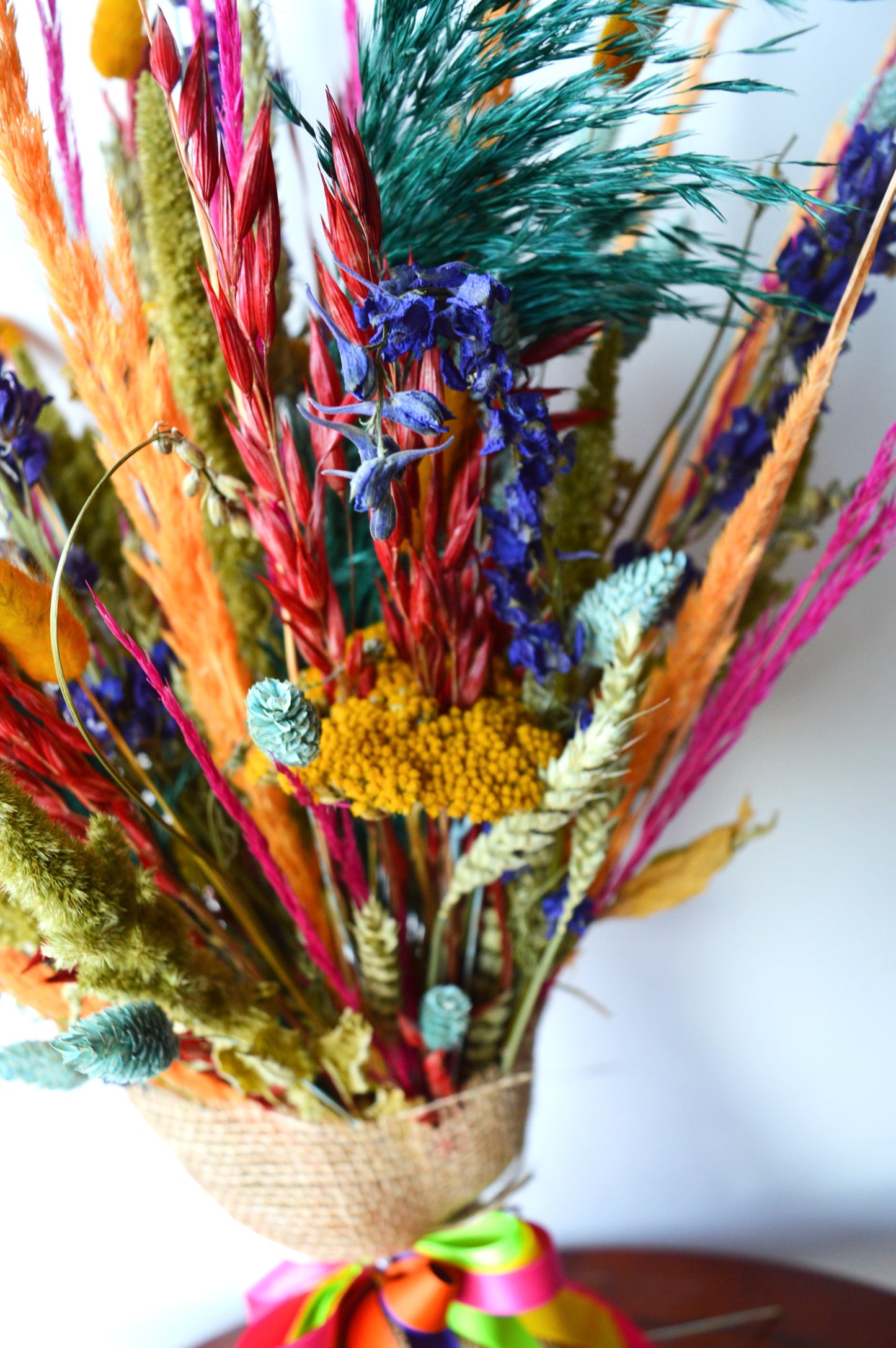 Rainbow Dried Flower Bouquet image 1