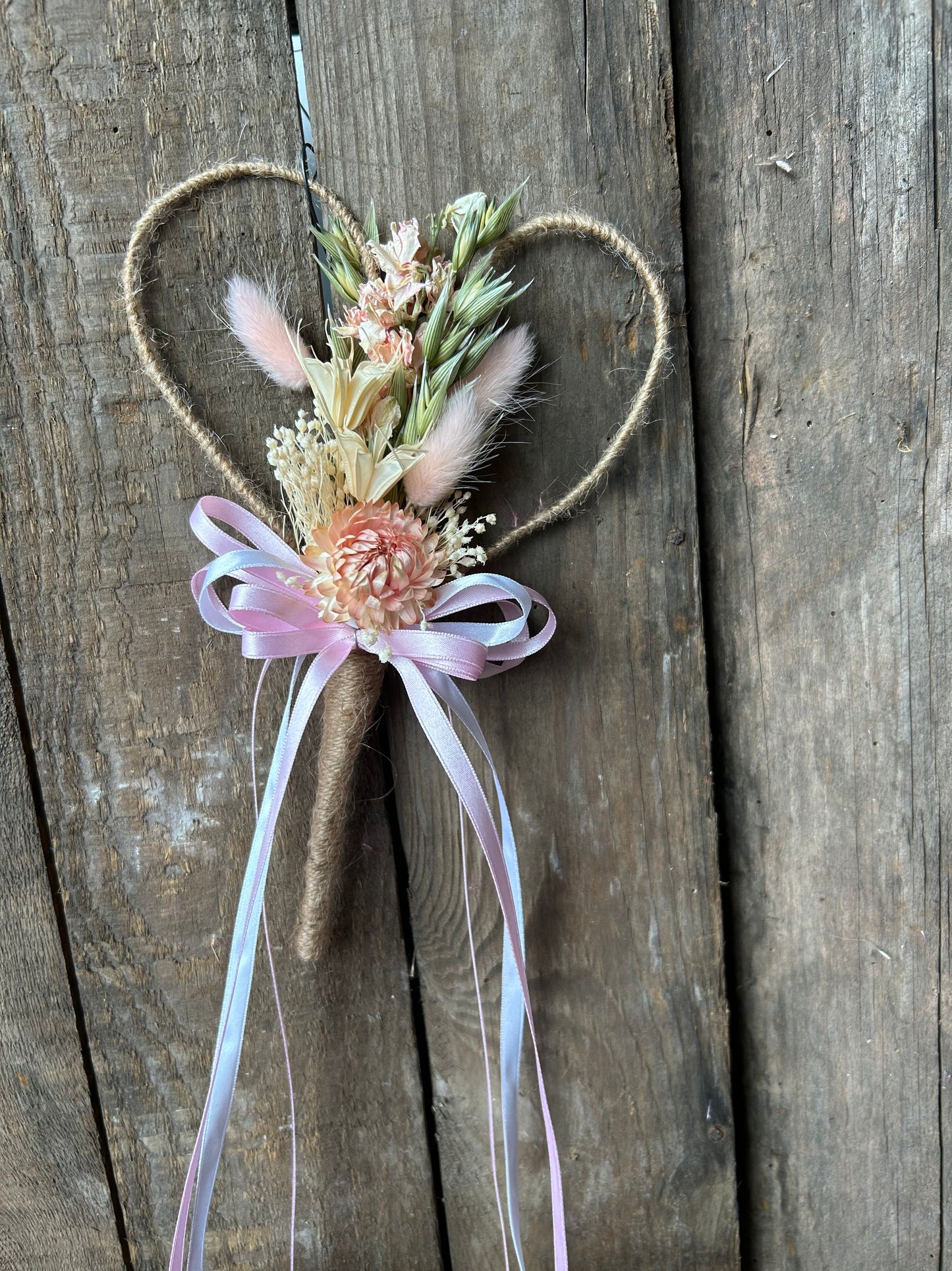 Pinks and Creams Flower Girl Wand image 0