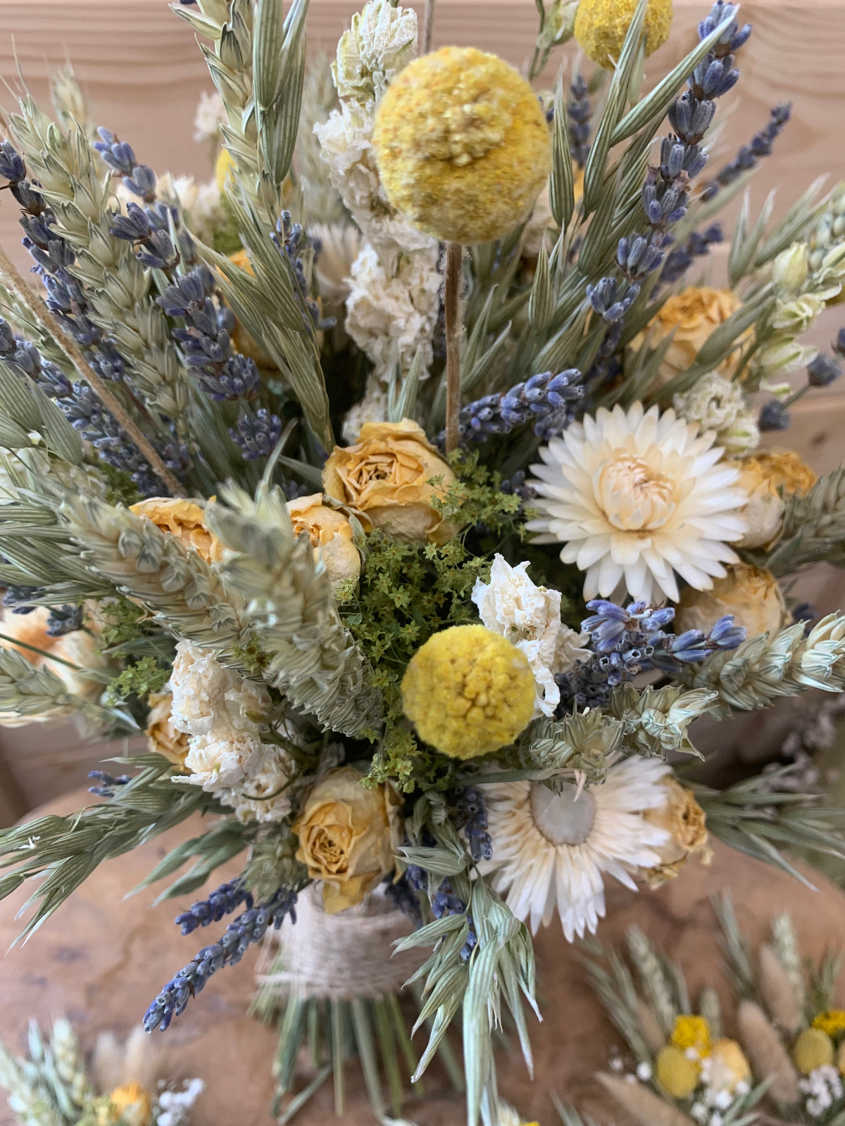 Summer Dried Bouquet / Boho Dried Flower Wedding / Rustic Dried Flowers The Dried Flower Shop