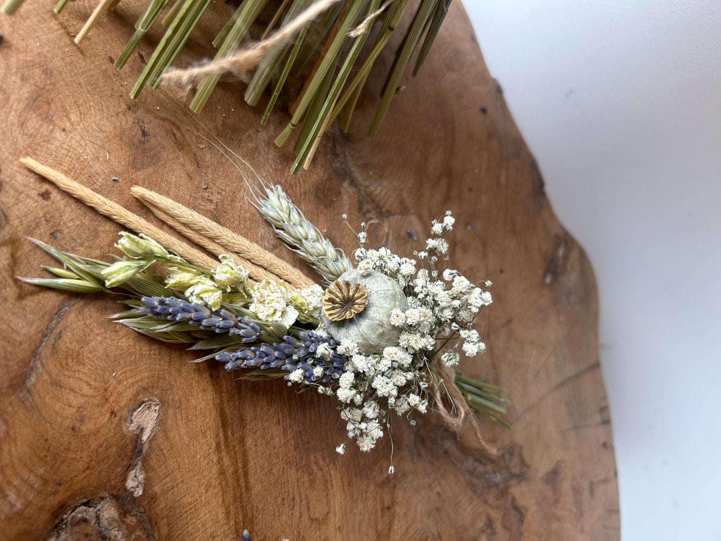 Natural Dried Buttonhole image 0
