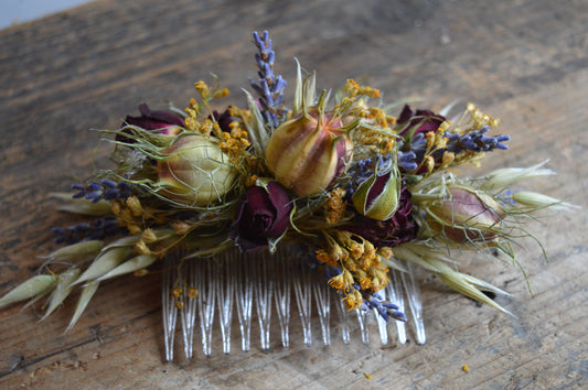 Warm Winter Dried Flower Comb image 0