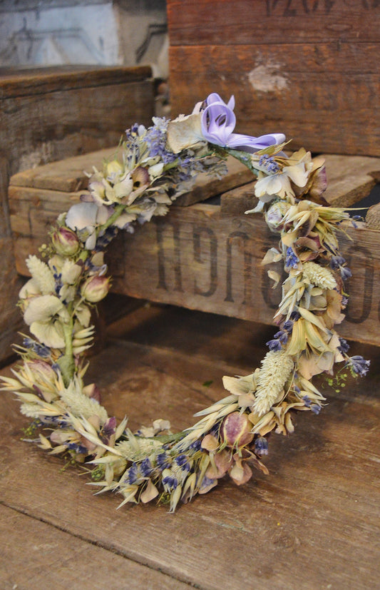 Lilac and Lavender Flower Crown image 0