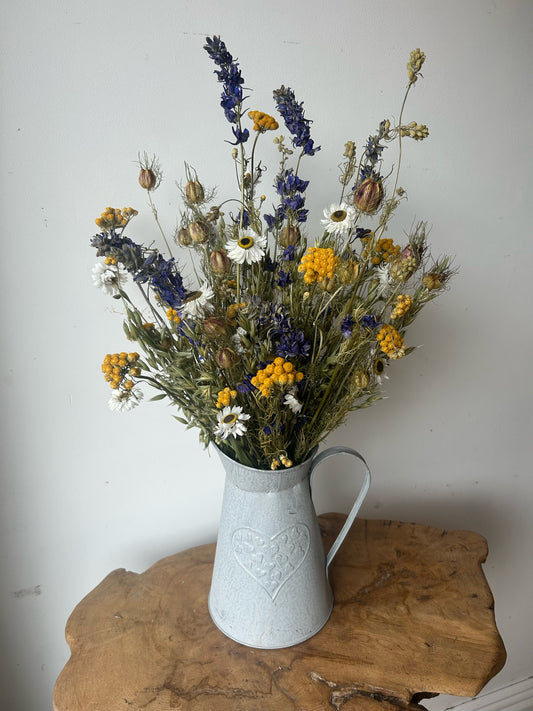 Cottage Garden Jug  - Yellow and Blue image 0