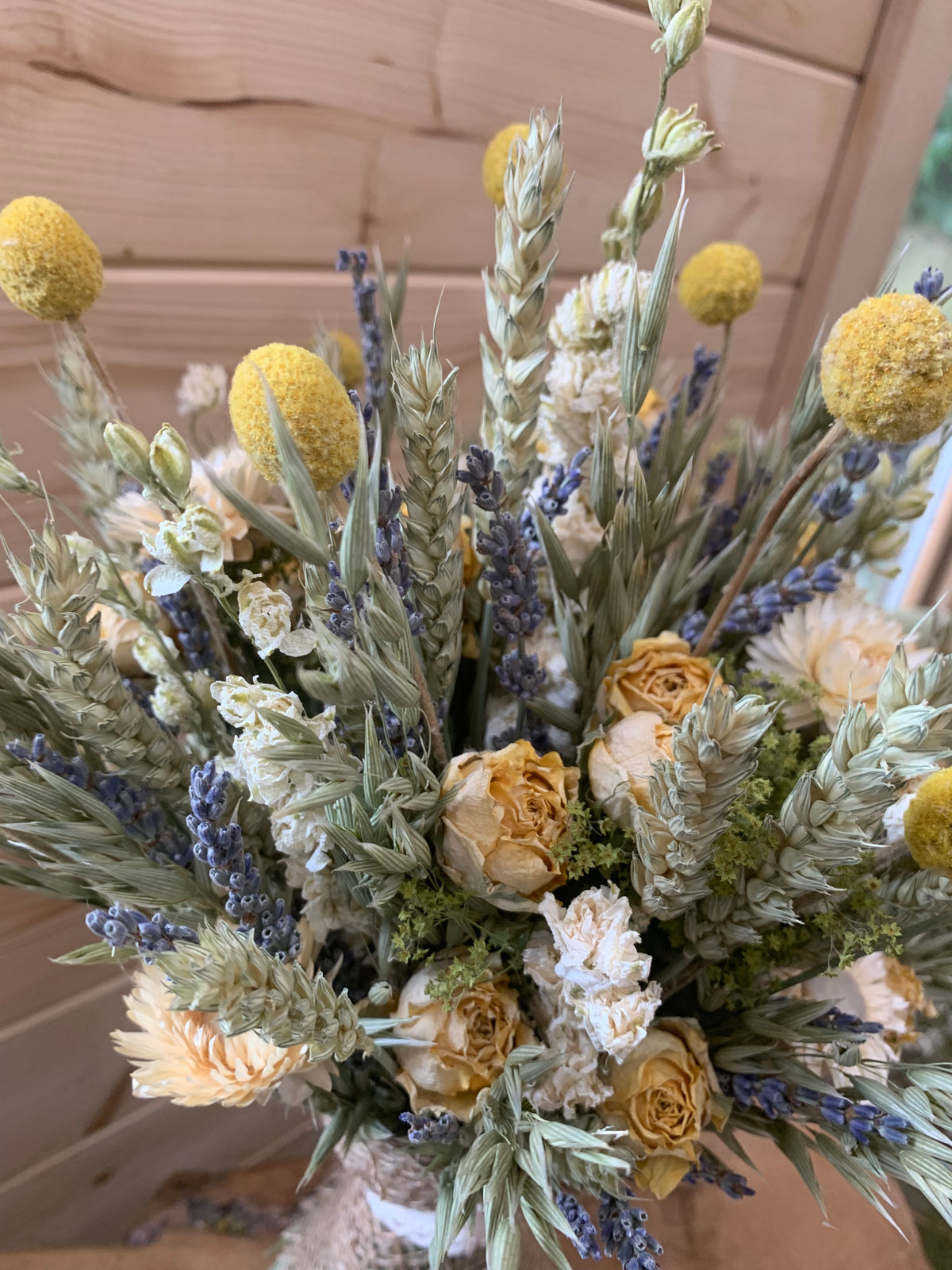 Summer Dried Bouquet / Boho Dried Flower Wedding / Rustic Dried Flowers The Dried Flower Shop