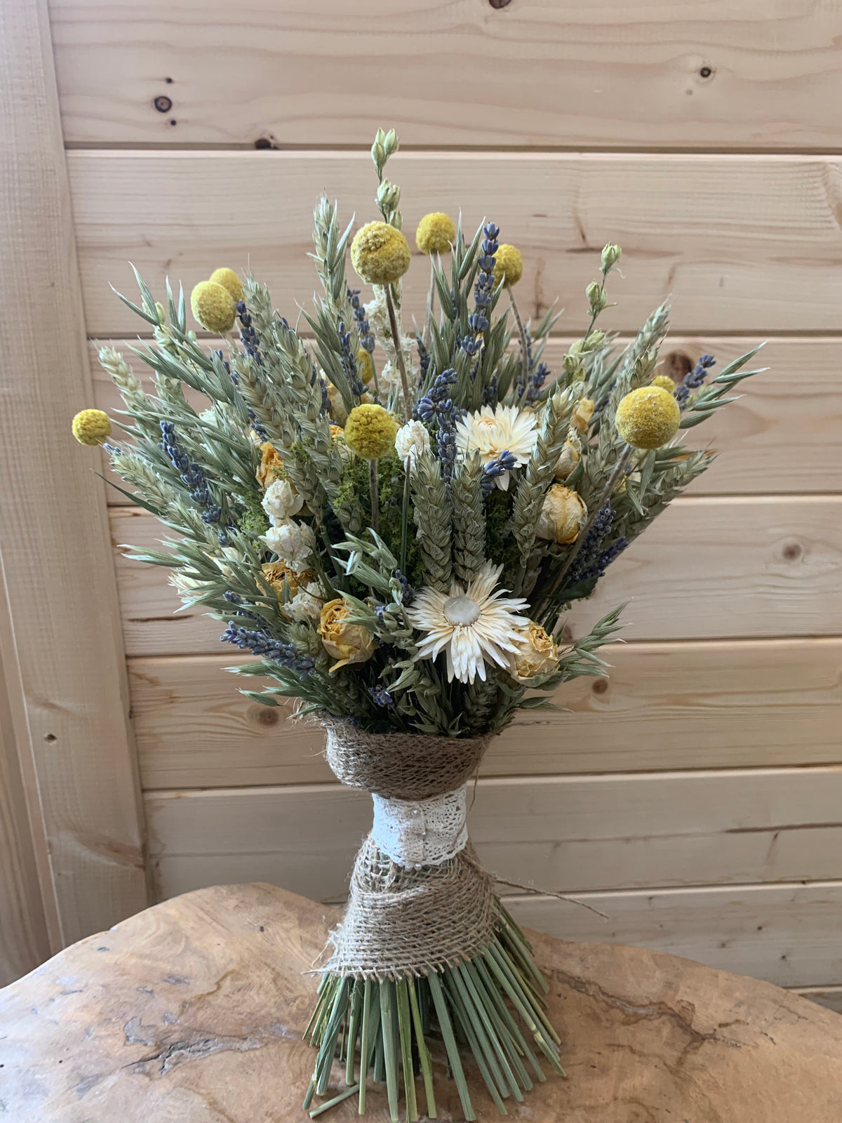 Summer Dried Bouquet / Boho Dried Flower Wedding / Rustic Dried Flowers The Dried Flower Shop