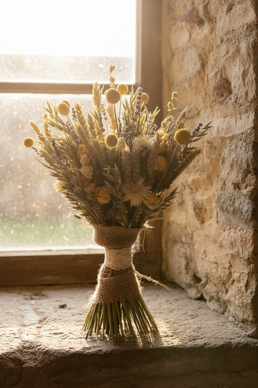Summer Dried Bouquet / Boho Dried Flower Wedding / Rustic Dried Flowers The Dried Flower Shop