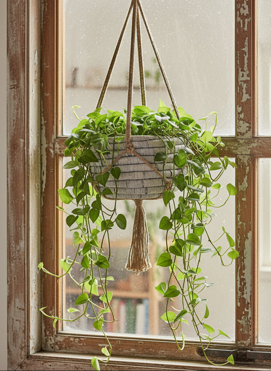 Reed Grass Hanging Basket / House Plant Basket