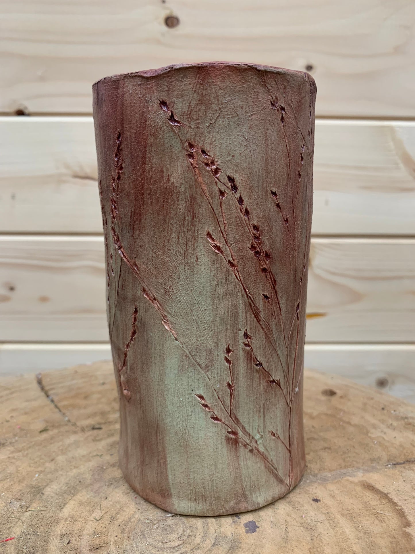 Panicum Vase / Homemade Pottery Vase / Original Studio Pottery Vase