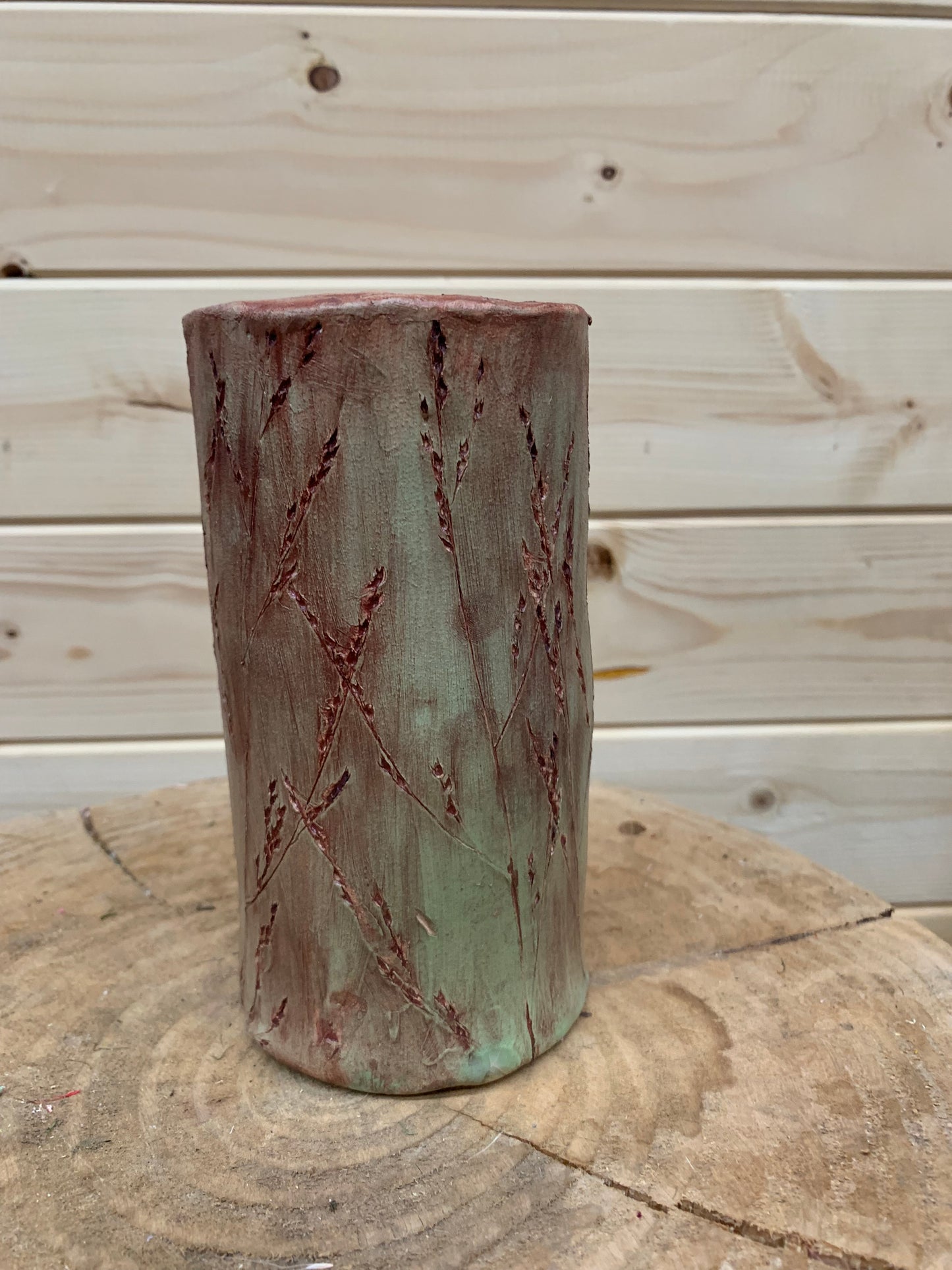 Panicum Vase / Homemade Pottery Vase / Original Studio Pottery Vase