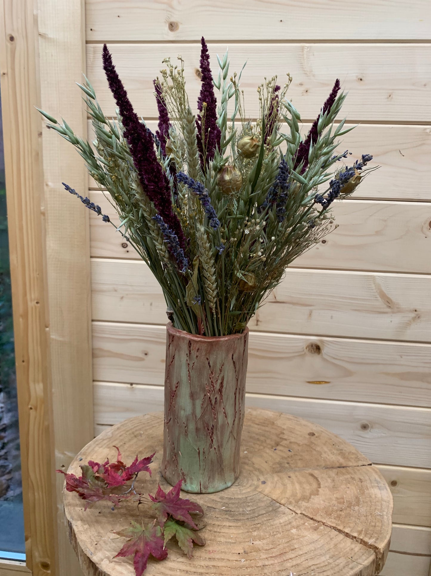 Panicum Vase / Homemade Pottery Vase / Original Studio Pottery Vase