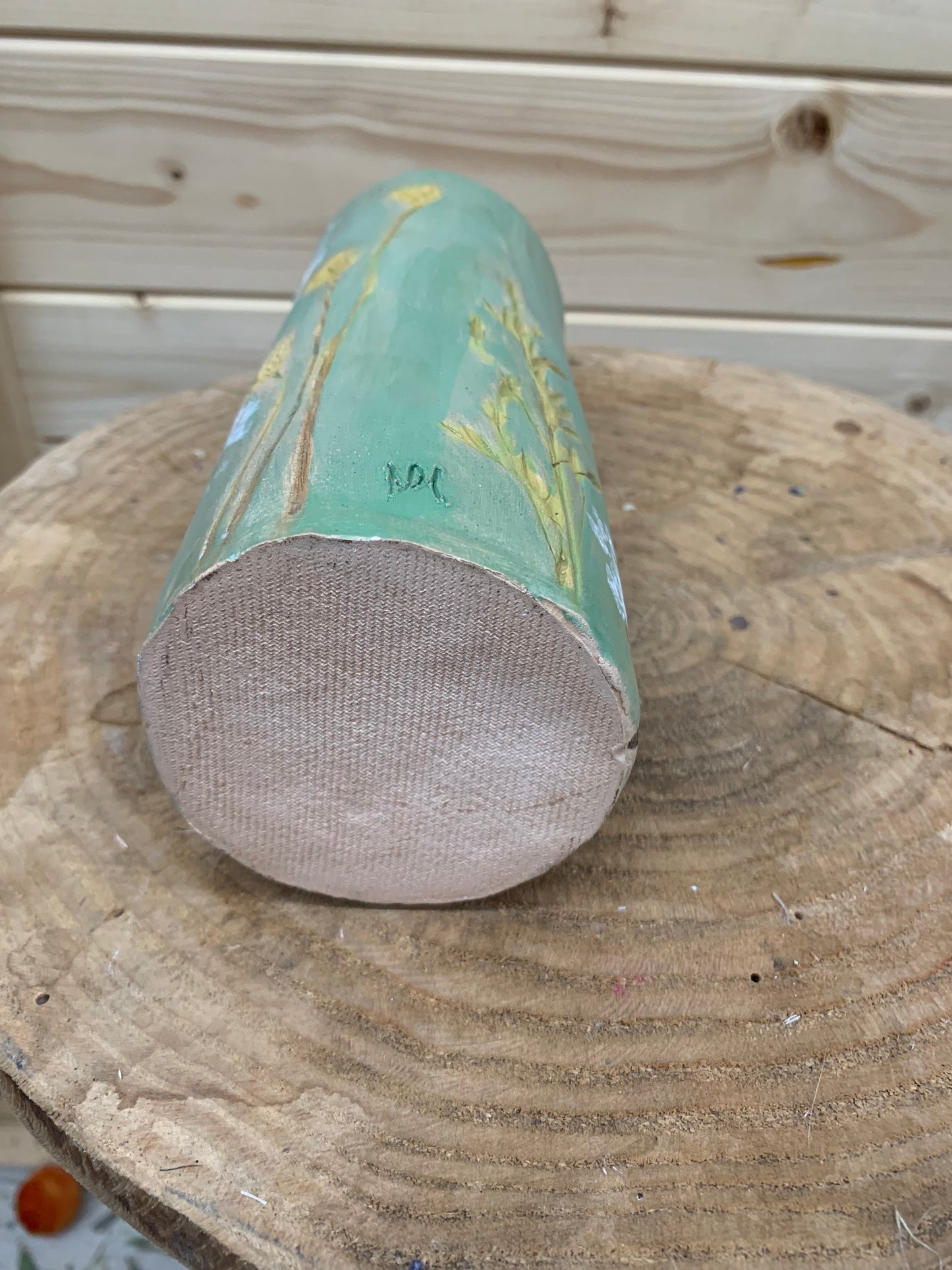 Dried Flower Vase / Homemade Pottery / Original Studio Pottery Vase