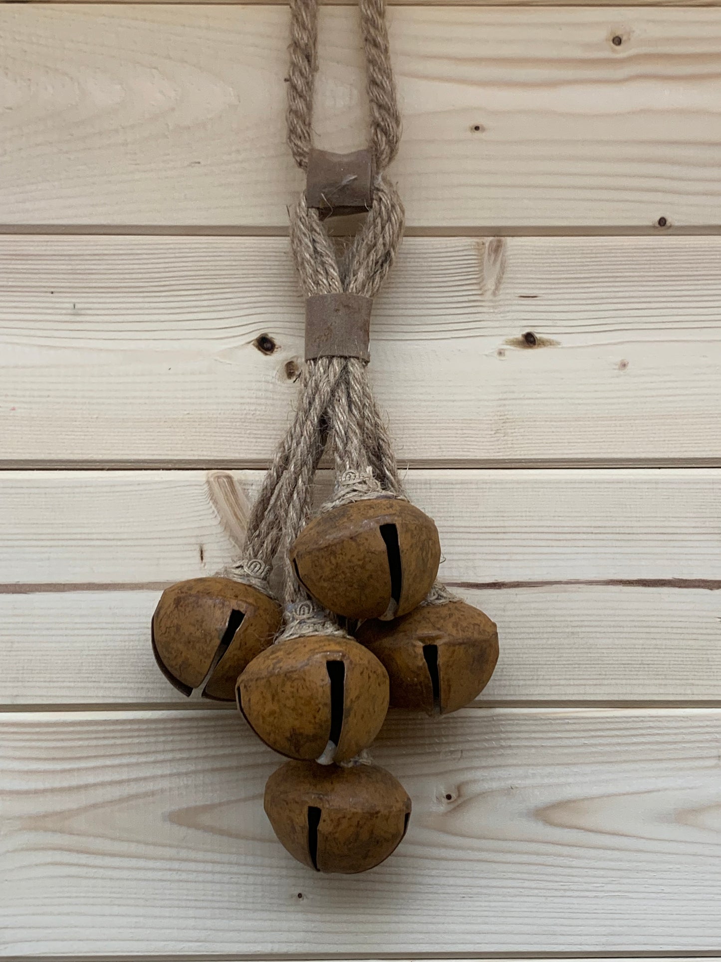 Rusty Cowbells / Christmas Door Décor / Rustic Christmas