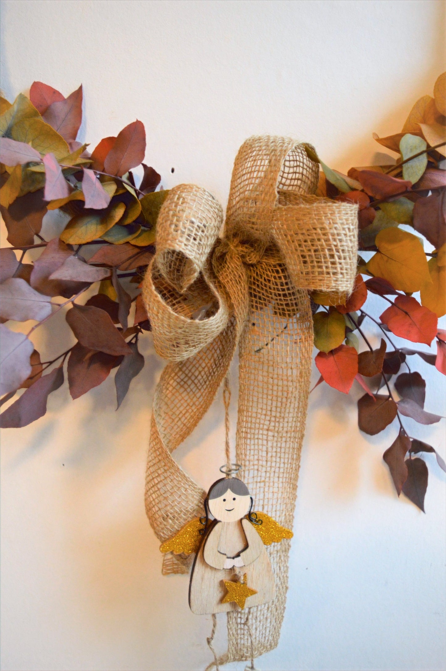 Preserved Eucalyptus Angel Wreath image 2