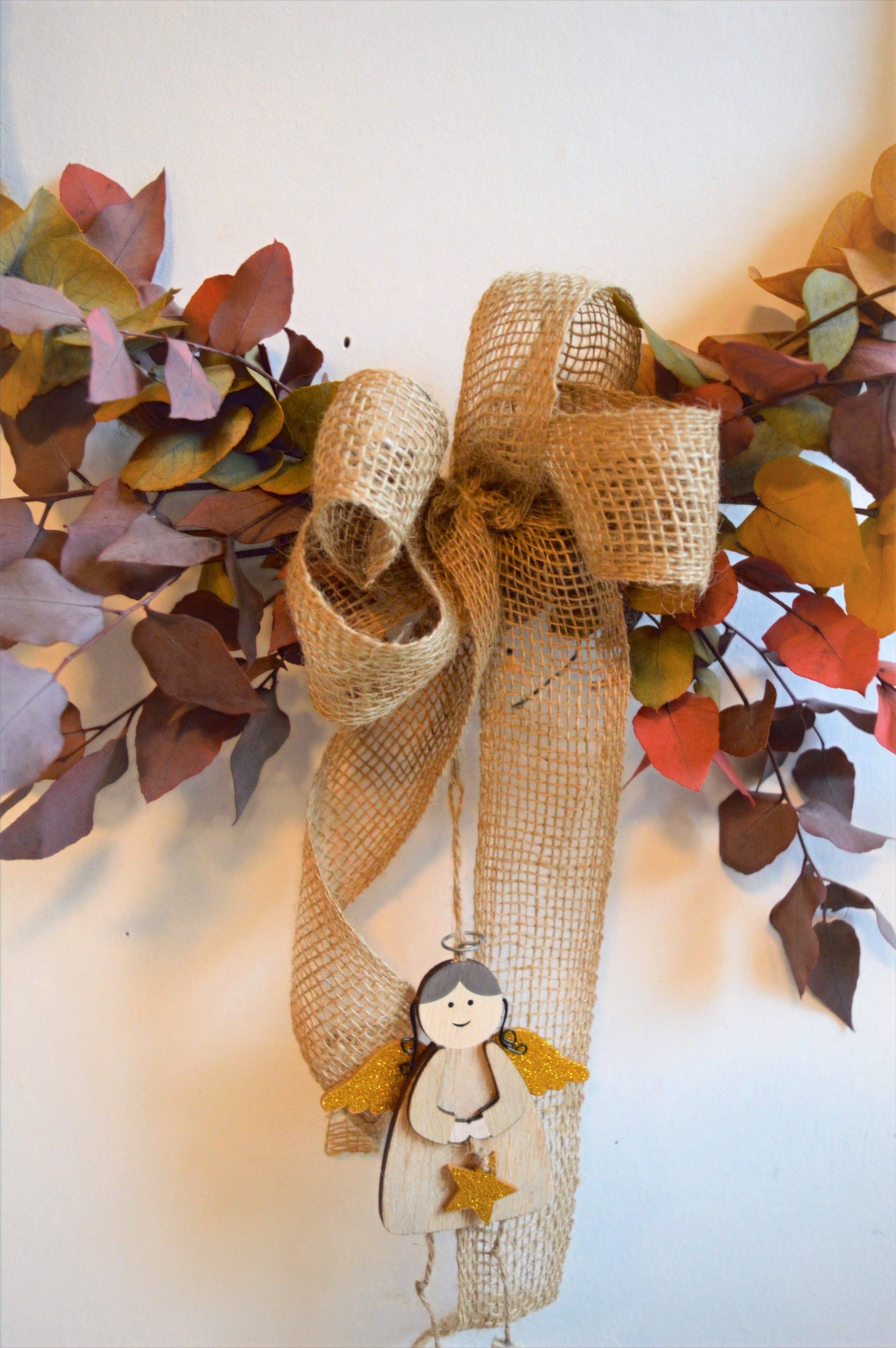 Preserved Eucalyptus Angel Wreath image 2