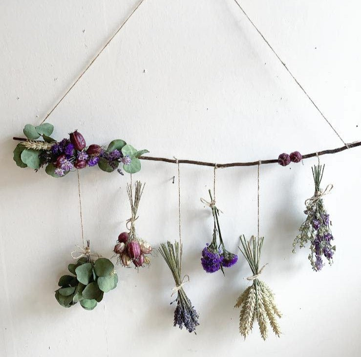 Dried & Wild Letterbox Wall Hanging Lilac image 0