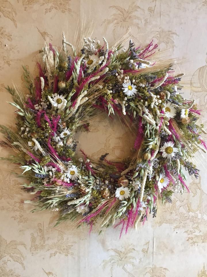 Dried Flower Cottage Wreath image 0