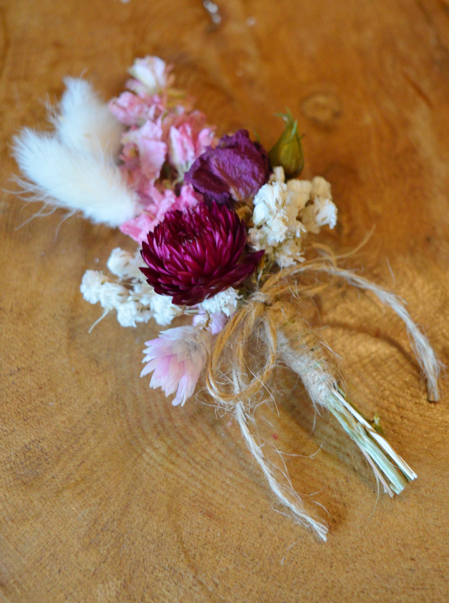 Pinks and Gypsophila Buttonhole image 0
