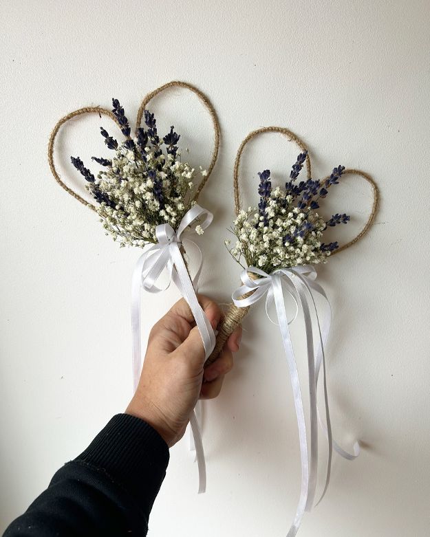 Gyp and Lavender Flower Girl Wand image 0