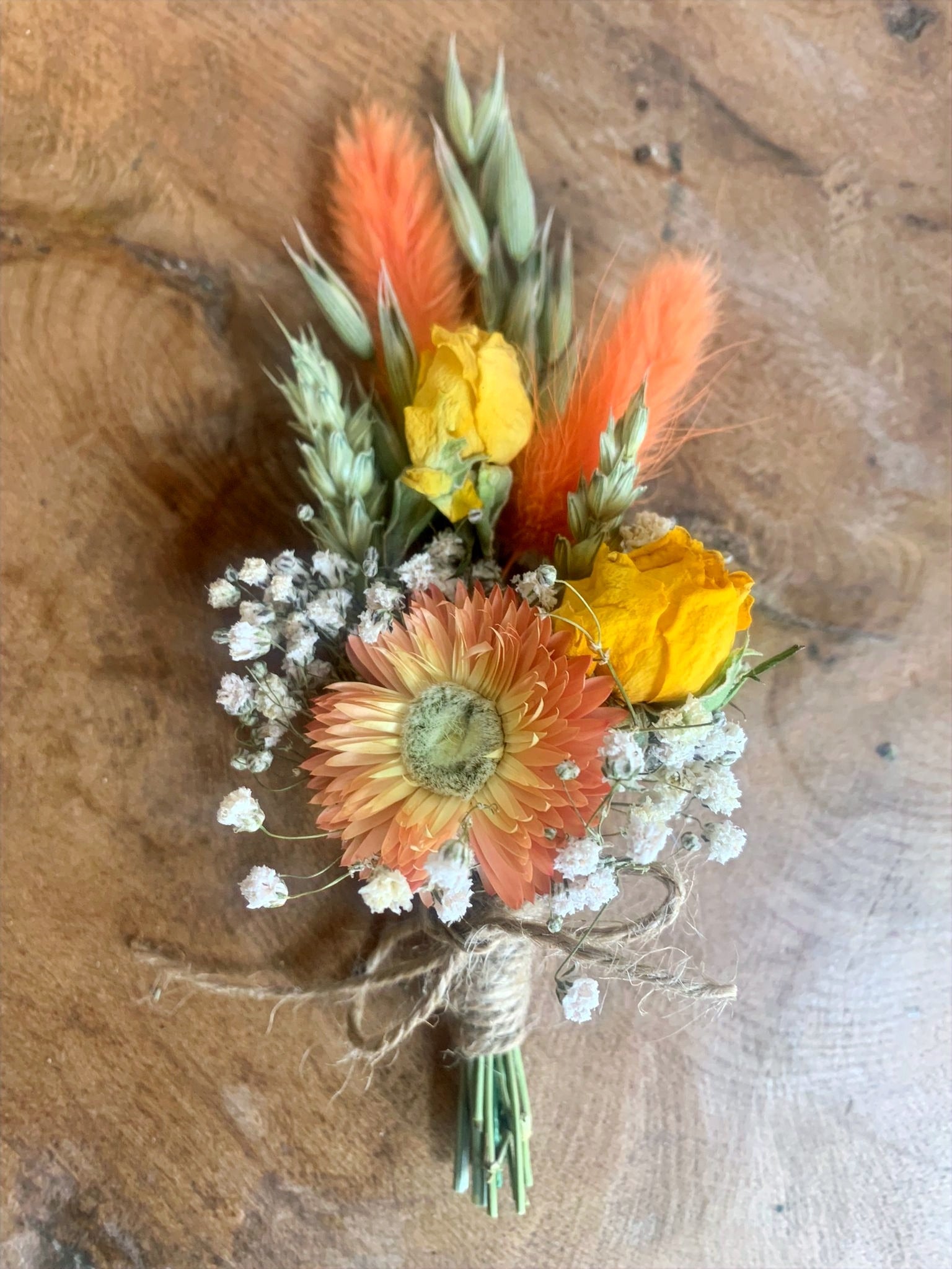 Vibrant Orange Buttonhole image 0